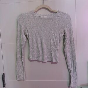 Garage Heather Gray Ribbed Top
